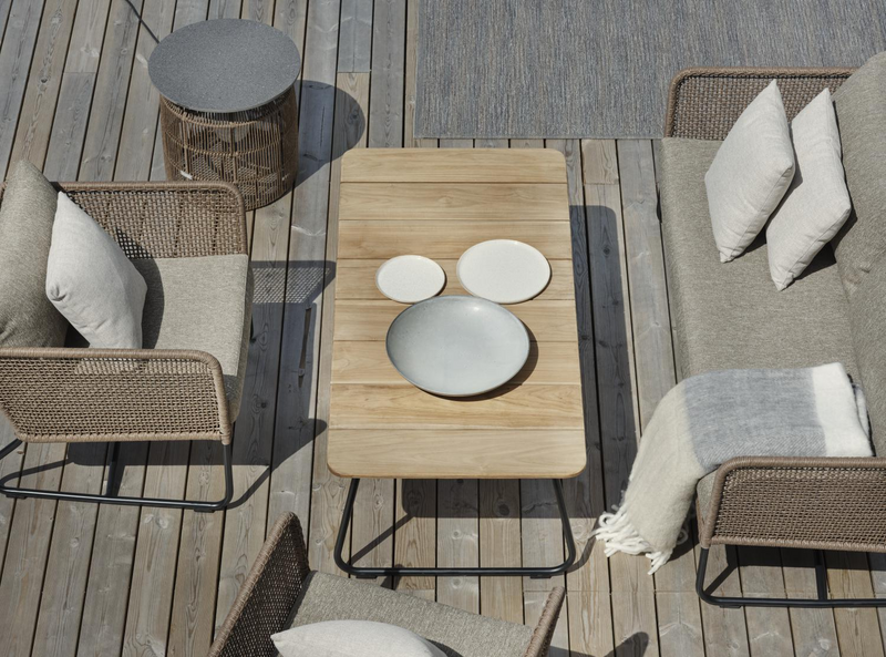 Nolli sofabord Svart/teak