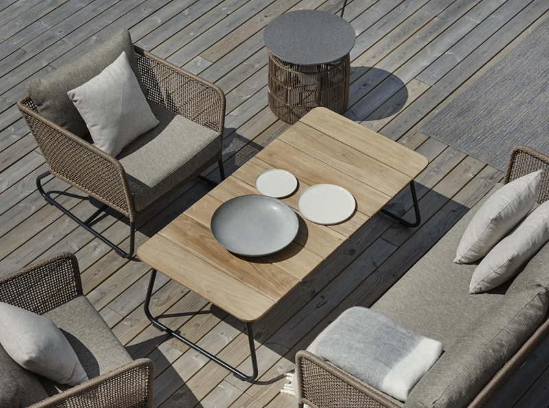 Nolli sofabord Svart/teak