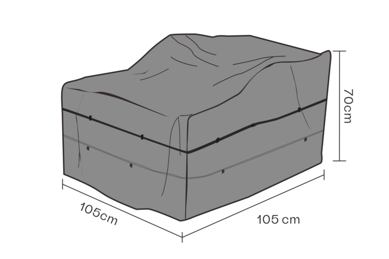 Møbeltrekk lenestol Black-Waterproof