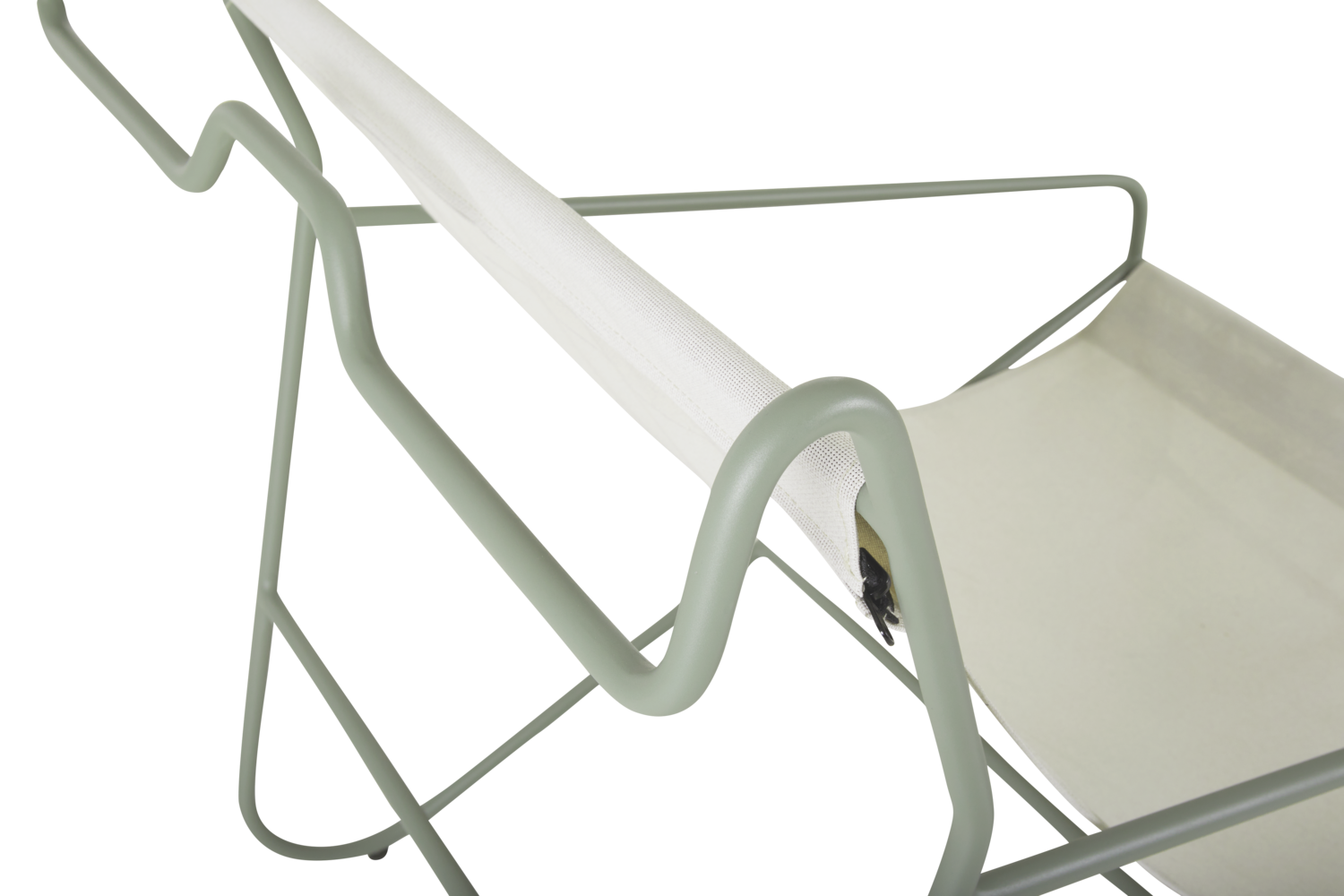 Poul Chair loungestol Dustygreen_Offwhite