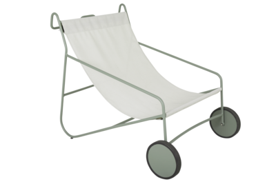 Poul Chair loungestol Dusty Green/Hvit