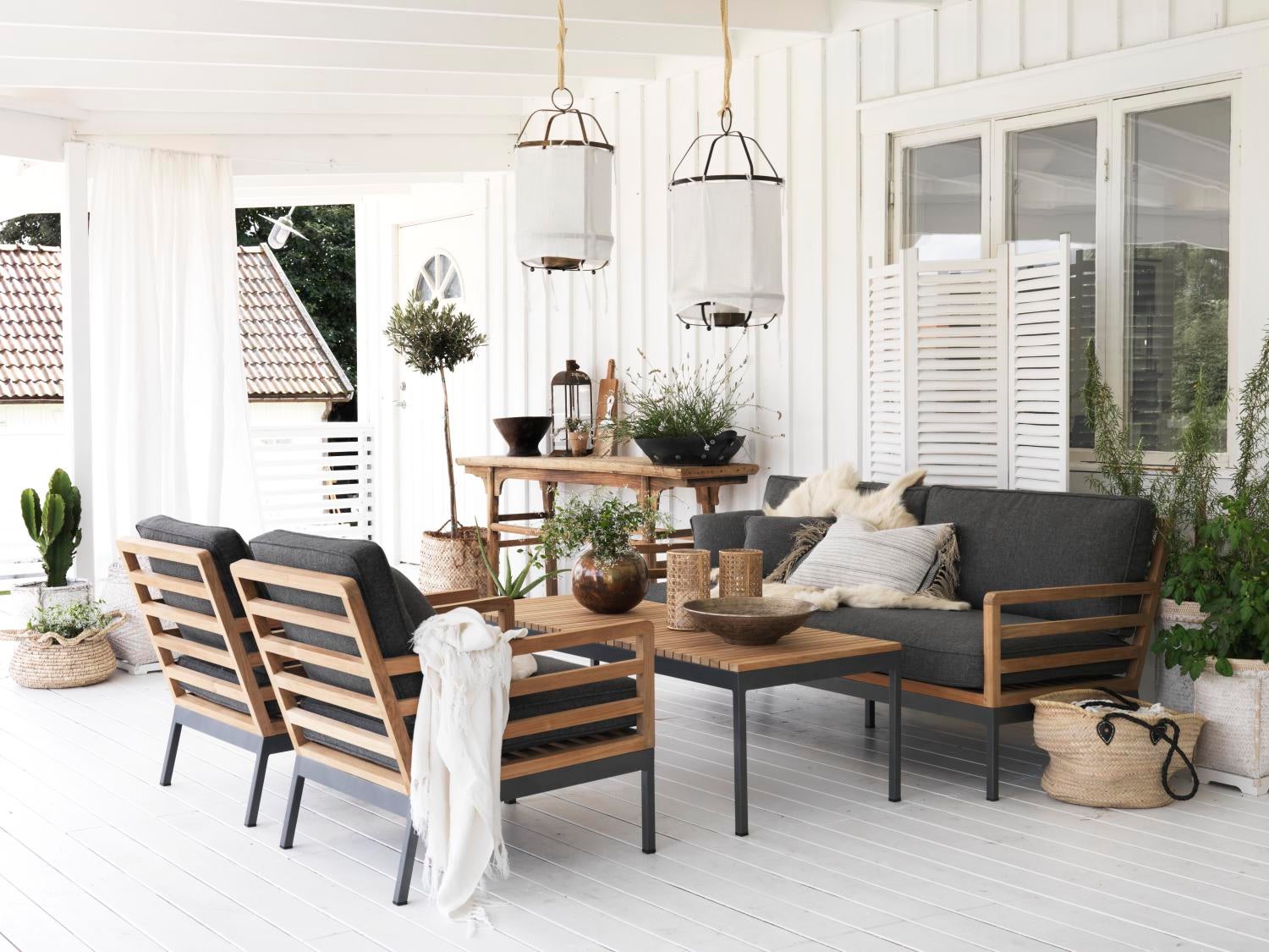 Zalongo 3-seter sofa Natur/grå