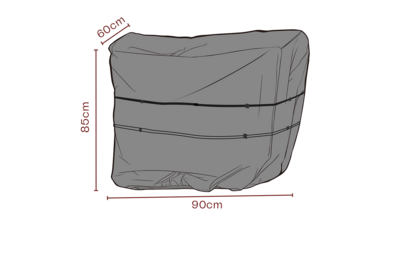 Møbeltrekk serveringsvogn Black-Waterproof