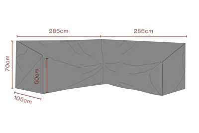 Møbeltrekk hjørnesofa Black-Waterproof