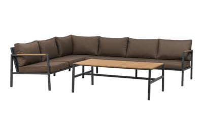 Cap sett Antracit/Brun