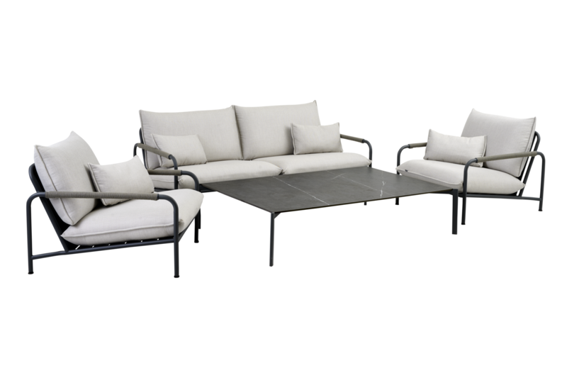 Lerberget 2,5-seter sofa Antracit/ash