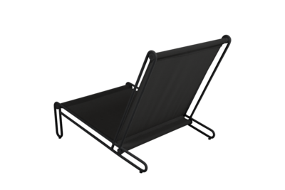 Blixt loungestol Black/Cley beige