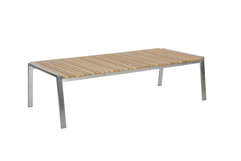 Naos sofabord Stainless steel/teak