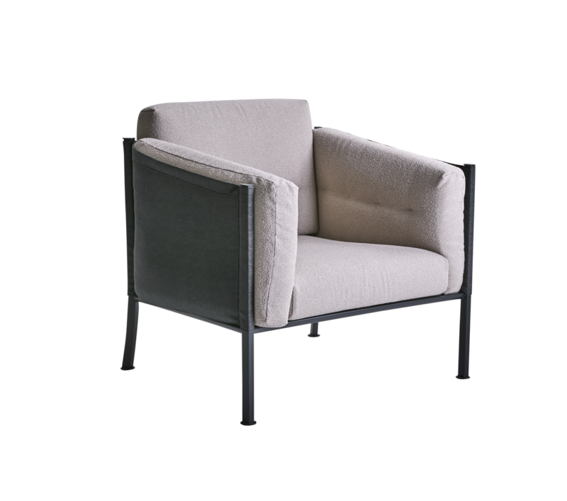 Delux lenestol Black/Teddy Beige