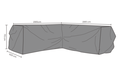 Møbeltrekk hjørnesofa Black-Breathable