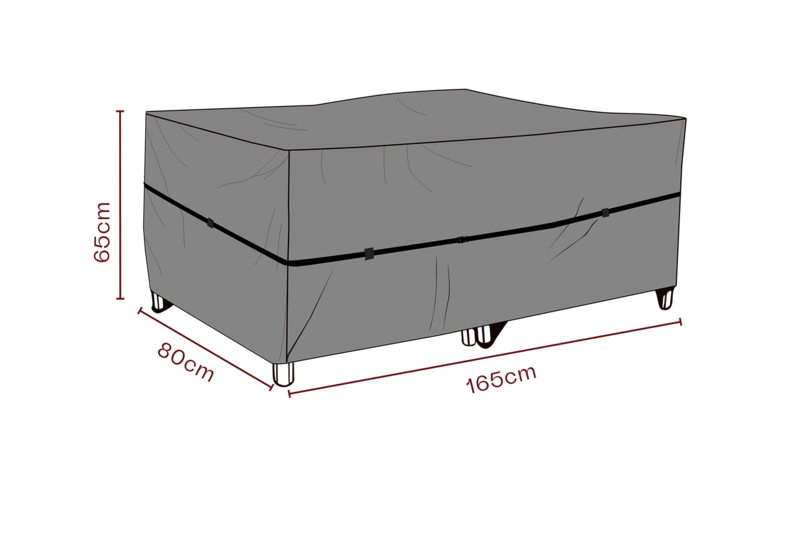 Møbeltrekk sofa Black-Breathable