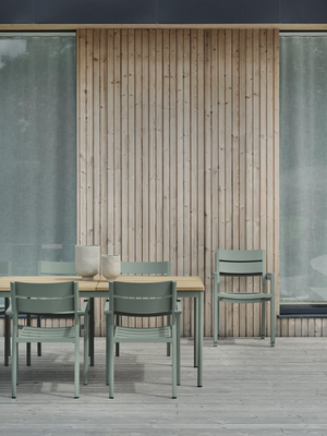 Delia stol med armlener Dusty Green