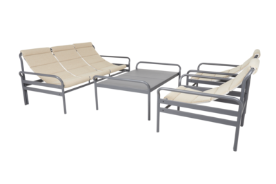 Sling 3-seter sofa Anthracite/Barley