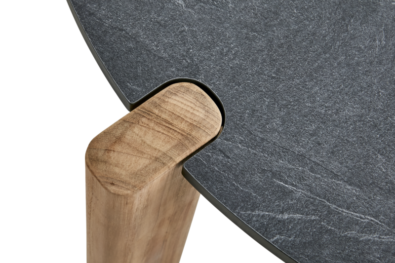 Domino sofabord Anthracite/Teak