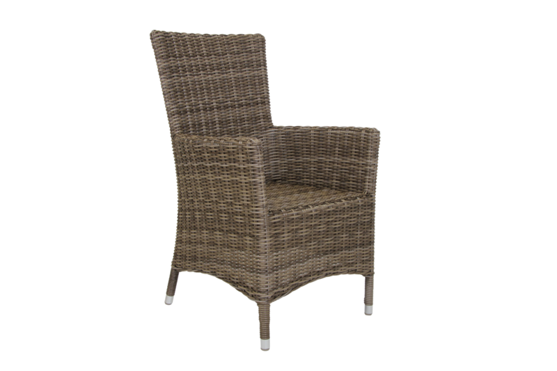 Ninja stol med armlener Rustik/beige
