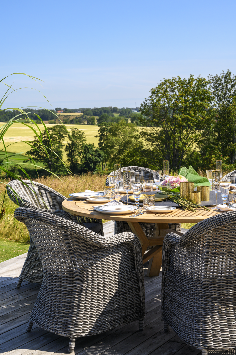 Circus spisebord Natur/svart