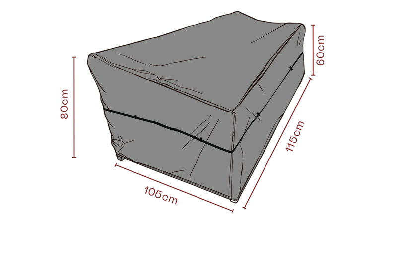 Møbeltrekk lenestol Black-Breathable