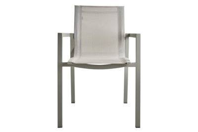Delia stol med armlener Light Grey/Off-White