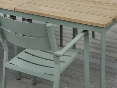 Delia stol med armlener Dusty Green