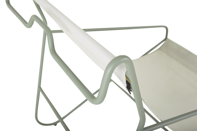 Poul Chair loungestol Dusty Green/Hvit