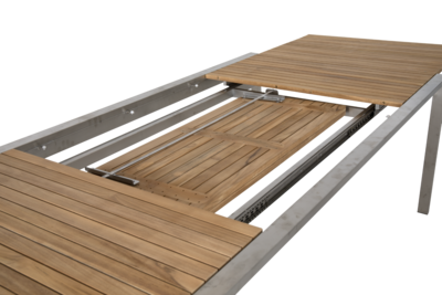 Naos spisebord Stainless steel/teak