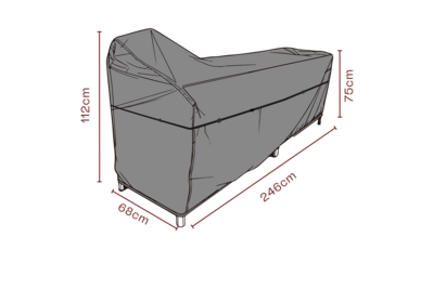 Møbeltrekk utekjøkken Black-Breathable