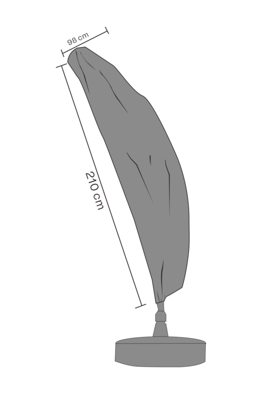 Møbeltrekk parasolltrekk Black-Waterproof