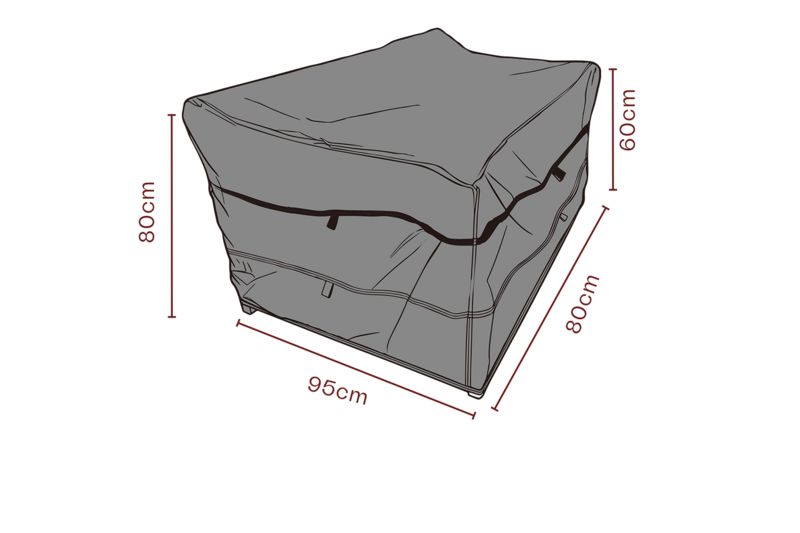 Møbeltrekk lenestol Black-Breathable