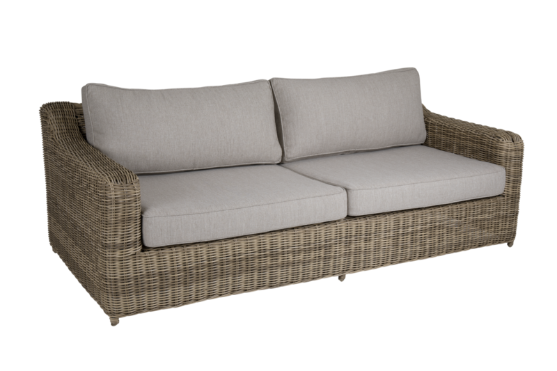 Glendon 3-seter sofa Rustik/beige