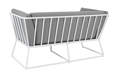 Vence 2-seter sofa White/Pearl grey