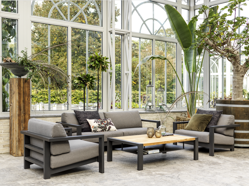 Amesdale sofabord Anthracite/Teak