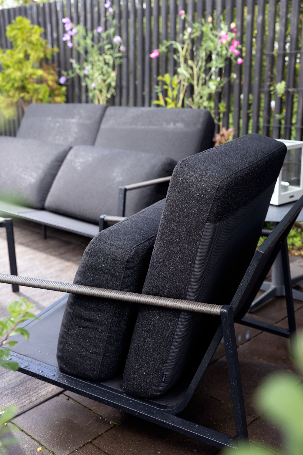 Lyra 2,5-seters sofa Svart/Teddy Black