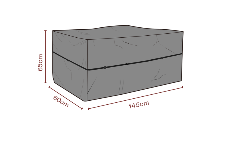 Møbeltrekk dynbox Black-Breathable