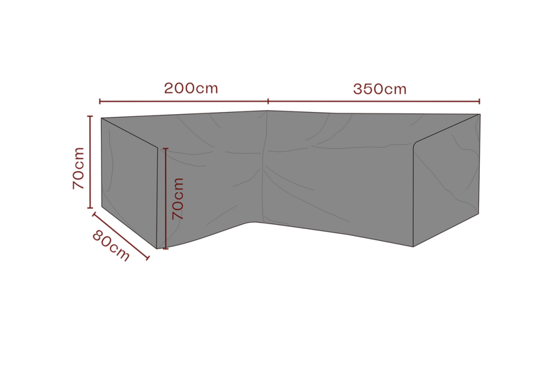 Møbeltrekk hjørnesofa Black-Breathable
