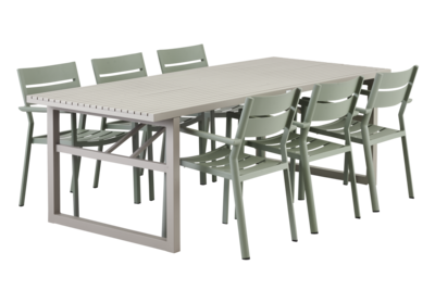 Delia stol med armlener Dusty Green
