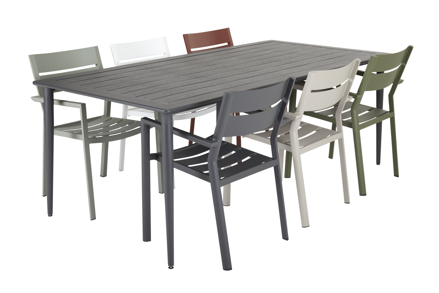 Delia stol med armlener Khaki