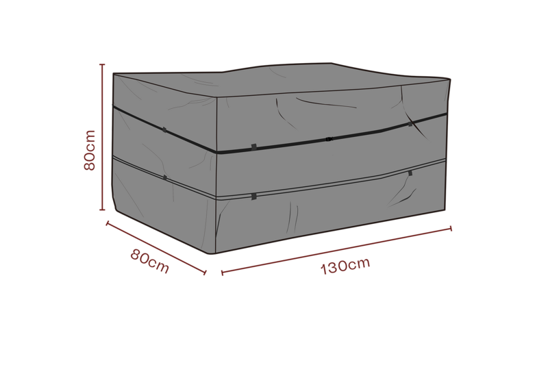 Møbeltrekk dynbox Black-Waterproof