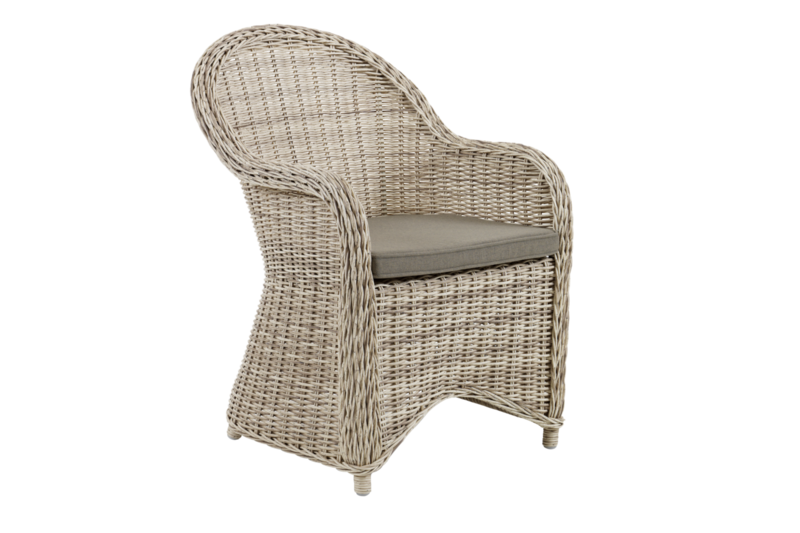 Paulina stol med armlener Beige/beige