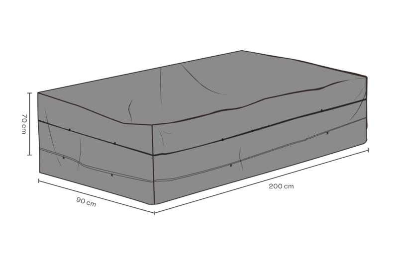 Møbeltrekk sofa Black-Breathable