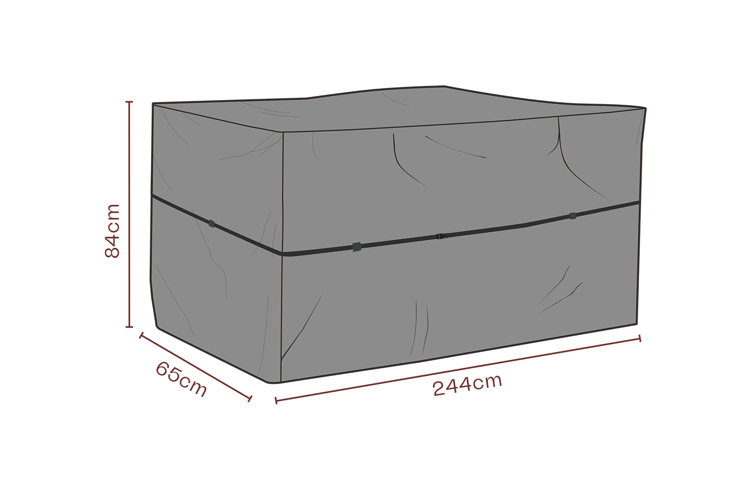 Møbeltrekk utekjøkken Black-Breathable