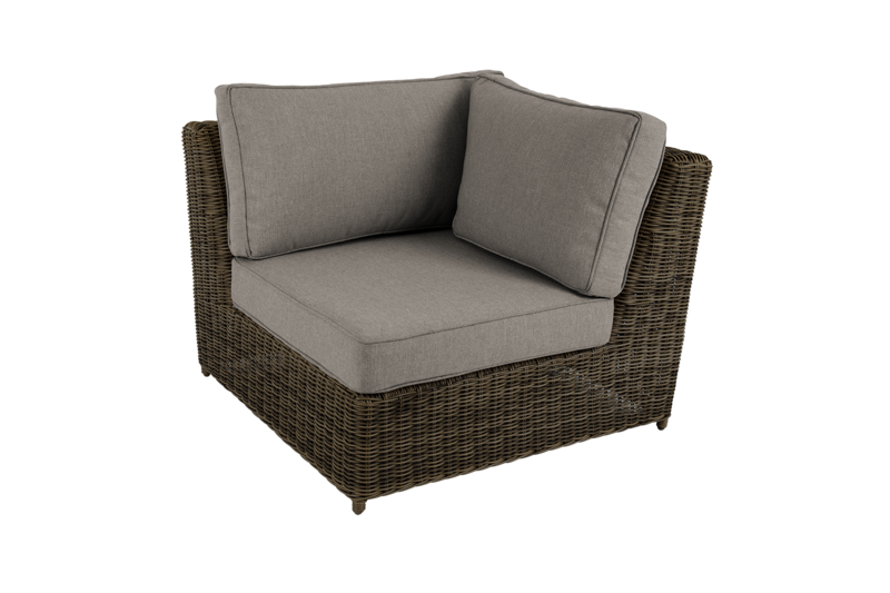 Glendon hjørne Dark Brown/Soft Moose