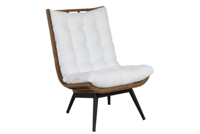 Covelo loungestol Natural colored/white
