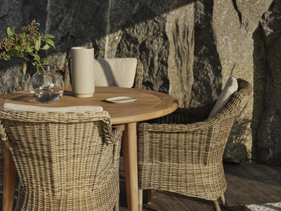 Lenora stol med armlener Rustic/Sand