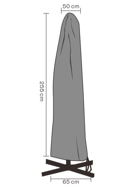 Møbeltrekk parasoll Black-Waterproof