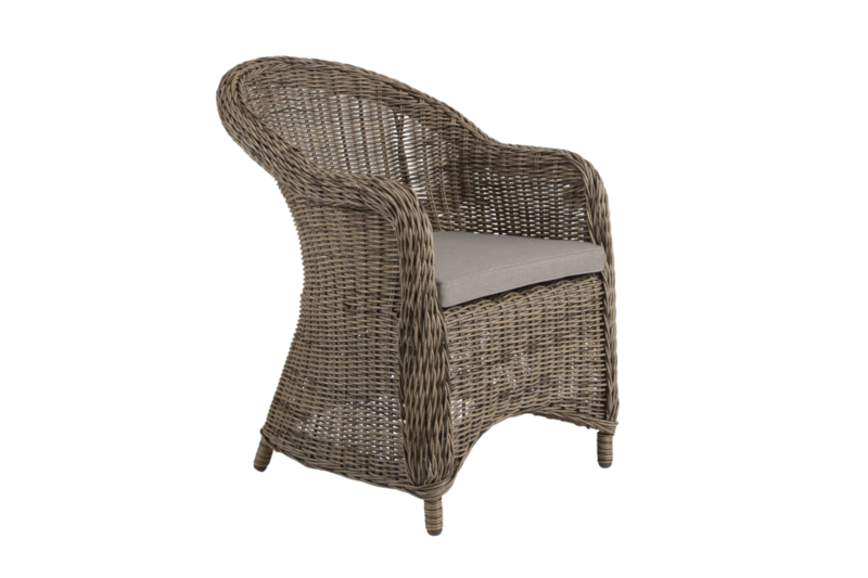 Eads stol med armlener Natur/beige
