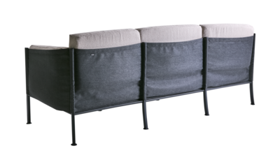 Delux 3-seter sofa Black/Teddy Beige