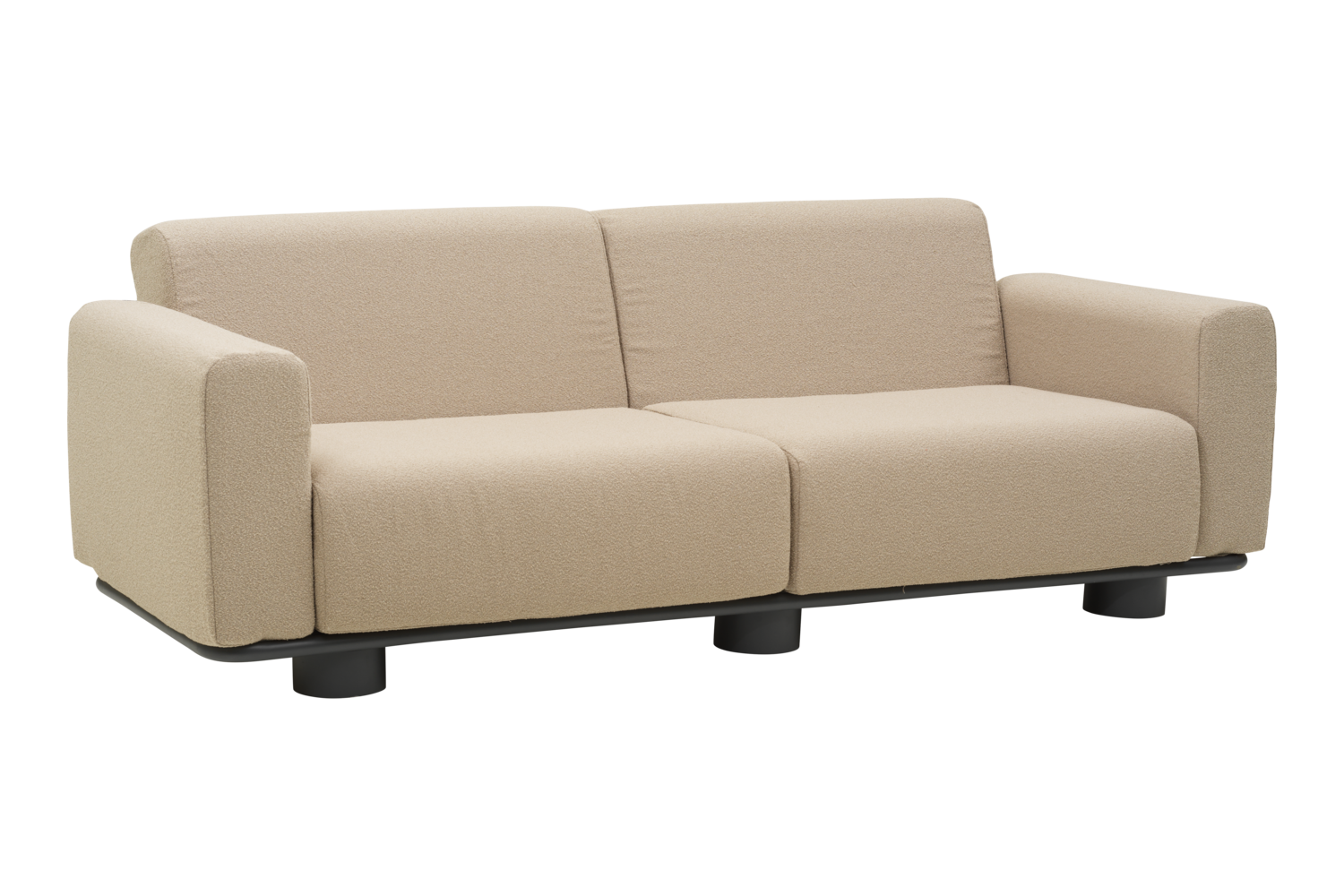 Bolster 2,5-seters sofa Antracit/Teddy Beige