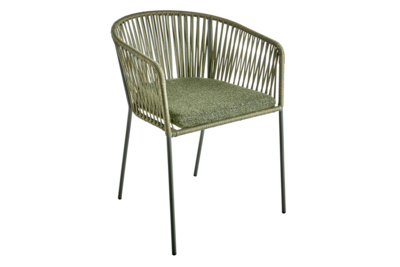 Piatto stol med armlener Nordic Green / Raw Avocado