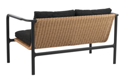 Motty 2-seter sofa Svart/Teddy Black