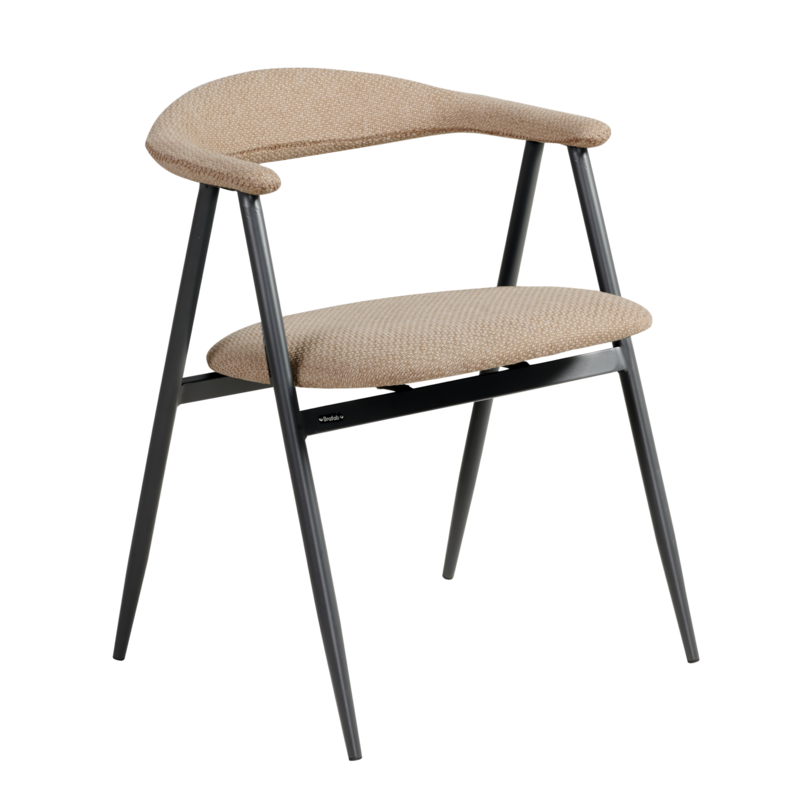 Boi stol med armlener Anthracite/Barley